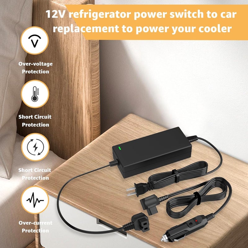 Norward Power Cord Compatible with Alpicool, Bodega, Euhomy, BougeRV, ARB, ICECO, Setpower, JoyTutus, Cooler Power Cord for Most AC/DC Adapter Car Refrigerators﻿ ﻿ - Image 5